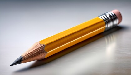 sharpened pencil a close up view of a classic yellow pencil with a sharp dark graphite point ready for writing or drawing symbolizing creativity and communication