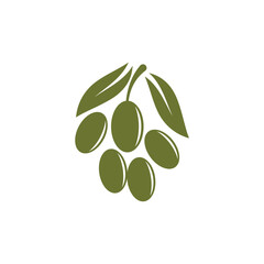 Vector olive icon logo, simple, elegant