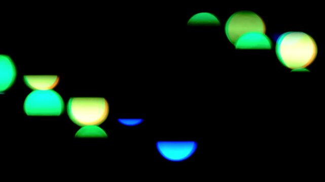 Glowing Dots Loop | Abstract Dreamy Motion | Dark Background Animation