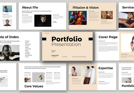 Portfolio Presentation Template Design