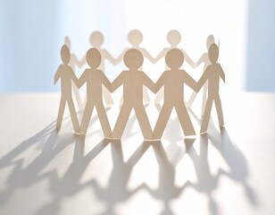 Paper Chain People - Symbol of Unity, Teamwork, and Community