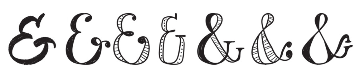 Ampersand doodle style