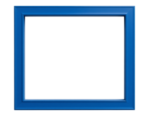 Blue Square Frame with Transparent Background