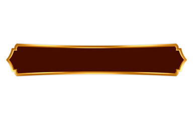 Golden Islamic title box with ornate corners