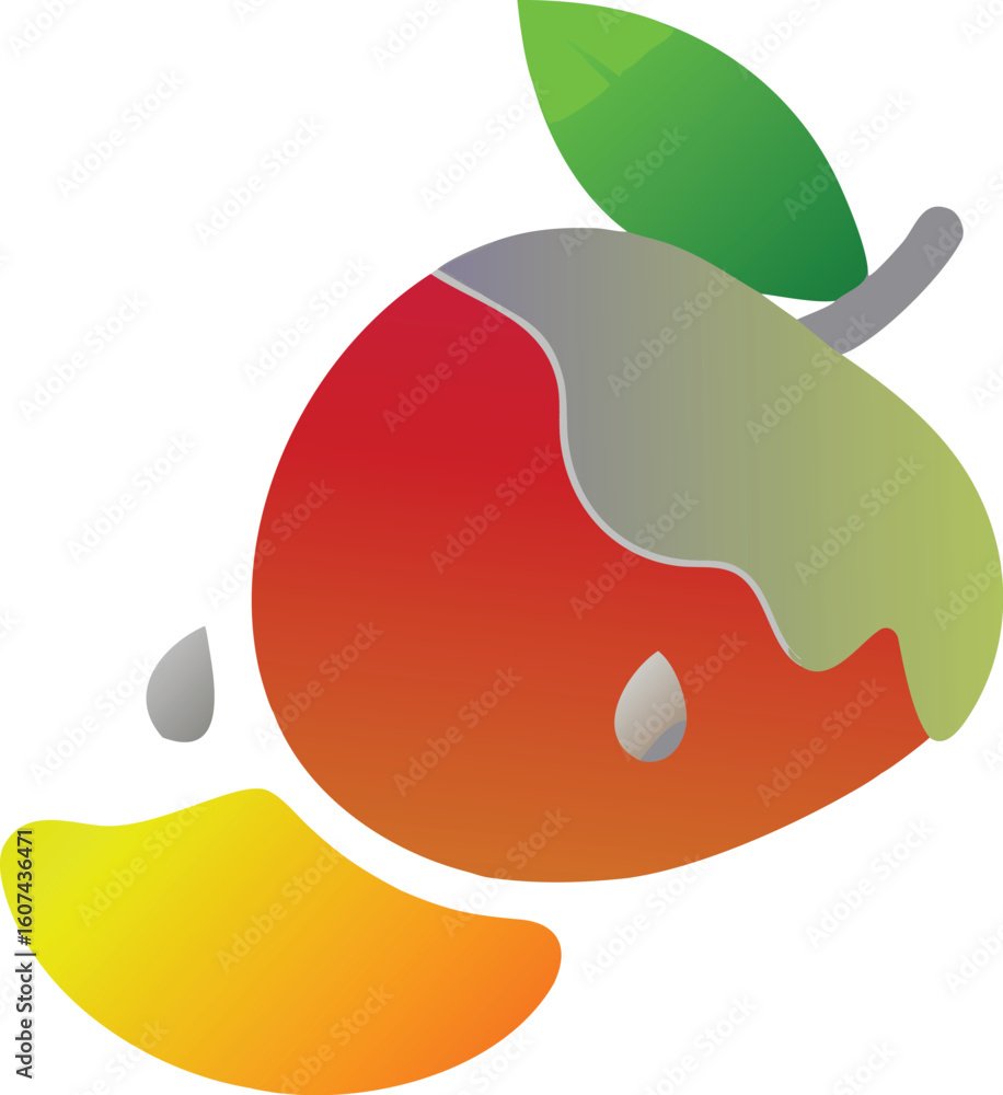 Aufkleber dynamic abstract geometric shapes arranged in a flowing composition with a distinct silhouette style