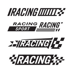 Fototapeta premium Car Wrap Design Vectors – Sports Stripes, Black Car Stickers, Racing Decals, Tuning Graphics, Automotive Wrap Elements, Vector Artwork for Custom Car Designs and Motorsport Styling