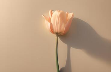 tulip on a pleasant light background