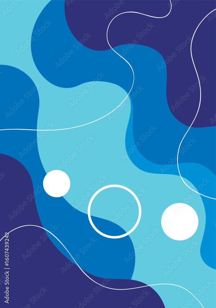 Poster abstruct art line background vector design