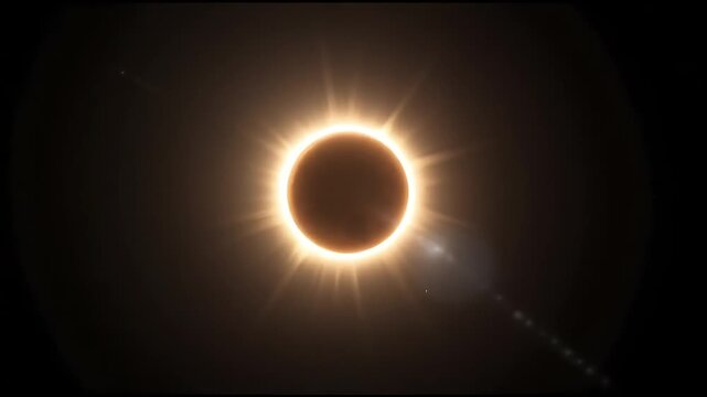 Watch the breathtaking solar eclipse phenomenon with sun moon and earth alignment today night sky view