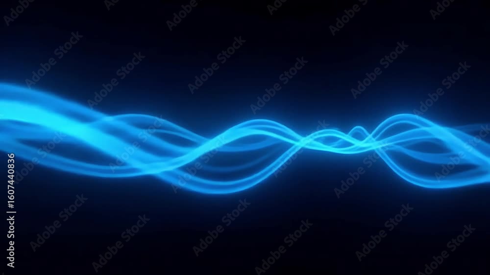 Aufkleber blue wave animation background for technology digital presentation and graphic design use 100