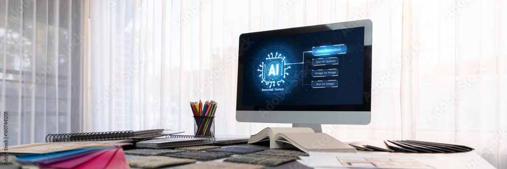 Poster generative ai virtual assistant tools for prompt engineer and user for ease of engage artificial int