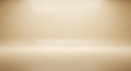 Beige Studio Background Empty Room Mockup