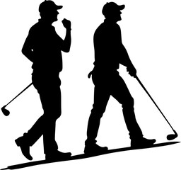 player, golf club, golf  ball, action, outdoor vector