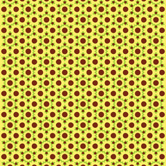 Sunflower pattern with yellow flowers