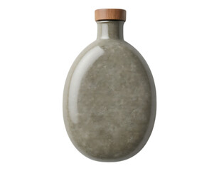 Elegant Ceramic Flask with Wooden Stopper