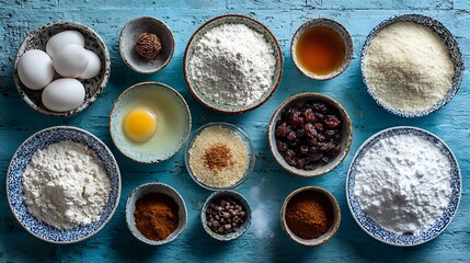 ingredients for baking .