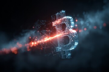 Digital currency networks: glowing codes symbolizing financial change. Creative spaces. Exploring the impacts of the new tariff era on global trade dynamics. Urban design. Design strategies.