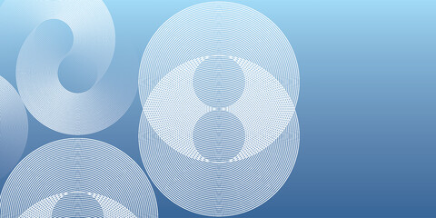 Abstract gradient abstract background with circular line patterns. Vector abstract art modern simple