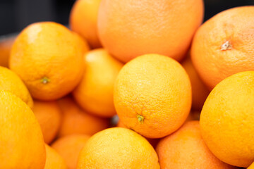 Fresh whole oranges – close-up