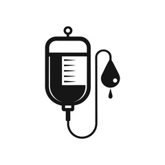 Infusion bag silhouette.