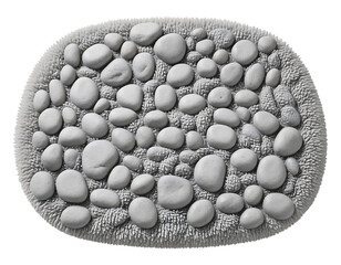 Stone Pebble Bath Mat, Decorative Bathroom Rug