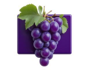 Purple Grapes on a Purple Square