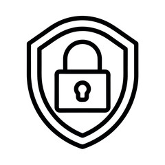 Facial Scanner Secure Icon Vector Illustration