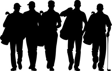 golf swing, , sports player, golf club, man vector