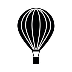 Naklejka premium Hot Air Balloon Ascension Icon Vector Illustration