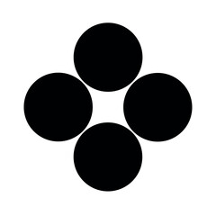 3 Dot Motion Illusion Symbol Vector Illustration