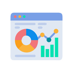 Financial dashboard interface showing pie chart and bar graphs