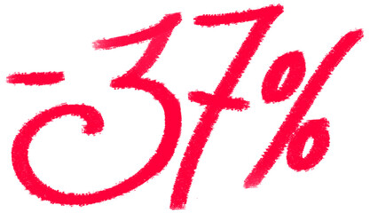 Thirty-seven percent off