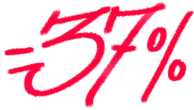 Thirty-seven percent off