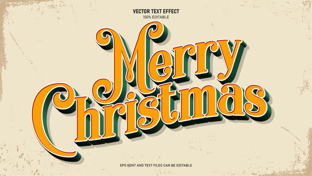 Victorian text effects, Christmas retro style text effects