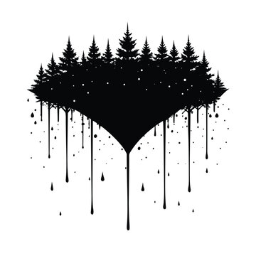 Copa de &Aacute;rboles Boscosos Sugerida por Capas de T&eacute;