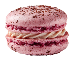 Delightful macaron tasting event at local bakery urban food isolated on transparent background