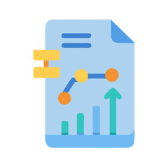 Stylized data report showcasing business growth and progress