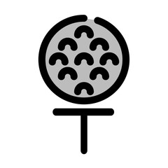 Golf is ready to be played as shown with a golf ball sitting on a golf tee.