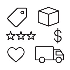 A versatile vector icon set of transportation symbols for web and business design, featuring cars, trucks, and buses
