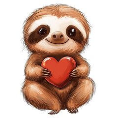 Real photo of a pair of loving mice with whiskers holding a tiny red heart, on transparent png background. Ai generated