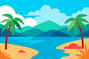 Obraz premium tropical beach background