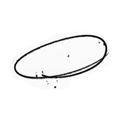 Hand drawn black scribble art PNG with transparent background