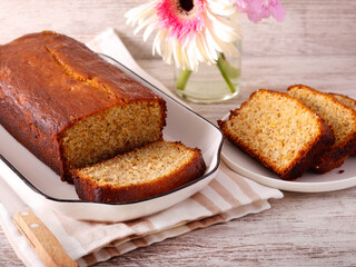 Marmalade and poppy seed cake