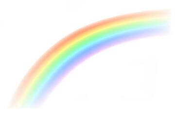 rainbow on white background 