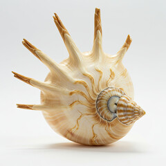 Obraz premium Seashell isolated on white background