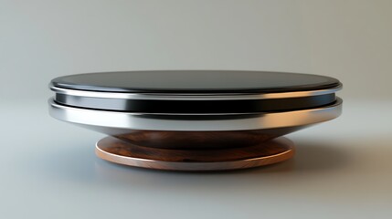 Vibration plate styled as a magnetic levitator