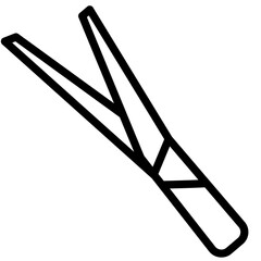 Supermarket outline icon. Leek