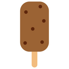 Supermarket flat color icon. Ice cream