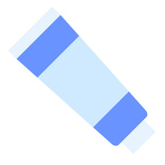 Supermarket flat color icon. Toothpaste