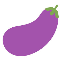 Supermarket flat color icon. Eggplant